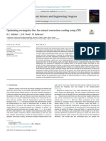 Optimizing Rectangular Fins For Natural Convection Cooling Using CFD