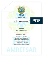 Section B - Group 4 - Part 2 - Beverage Industry Analysis