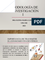 Metodología de La Investigación Generalidades