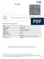 NHS COVID Pass - Vaccinated: 2D Barcode e Xpiry Fhara Najib Ple Ase Che CK Against The Be Are R's Ide Ntity