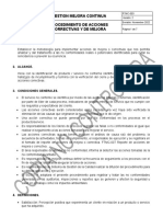 PTMC-003 Procedimiento de Acciones de Correctiva y de Mejora