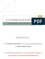 La Nominalisation