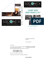 2020 Socomex Tarifs