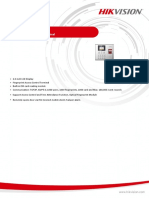 DS K1T8003EF Fingerprint Access Control Terminal - Datasheet - V1.0 - 20220825