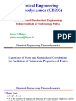 Chemical Engineering Thermodynamics (CB206) : Chemical and Biochemical Engineering Indian Institute of Technology Patna