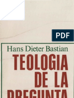 Bastian Hans Dieter Teologia de La Pregunta