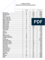 Supply Inventory