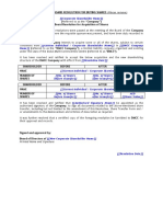 Board Resolution - Buying of Shares