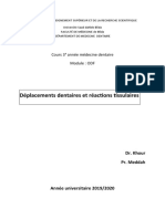 DÃ©placement Dentaire Et Rã©action Tissulair