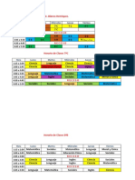 Horarios de Clases