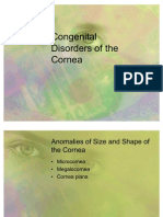 Congenital Disorders of The Cornea