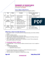 3 - Measurement of Resistance