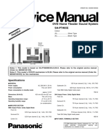 Panasonic Sa PT 465 e Service Manual