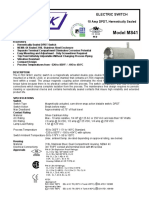 Model MS41: 10 Amp DPDT, Hermetically Sealed