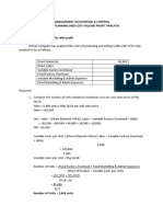 PERMALINO - Learning Activity 8 - BEP Sales With Profit