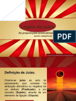 Lógica Do Juízo (Proposição) Apresentação