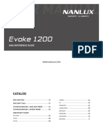 Evoke 1200 DMX REFERENCE GUIDE