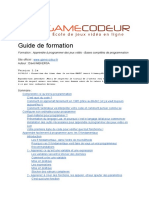 Guide Formation Starter Programmation