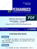 Os Tipos de Solos e As Formas de Ocupação Humana