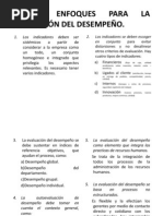 Nuevos Enfoques para La Evaluación Del Desempeño