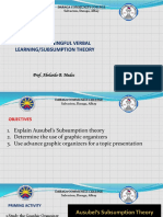 Lesson 11 Ausubels Meaningful Verbal Learning