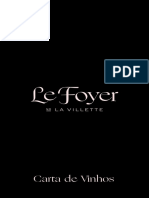 Le Foyer - Carta de Vinhos