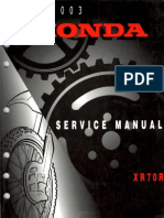 Honda XR70R Service Manual