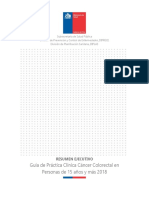 RE - GPC Cáncer Colorectal en Personas de 15 Años y Más - 2018