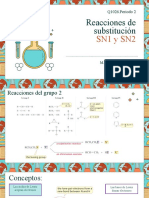 Sesiones 14 y 15 - Reacciones de Substitución