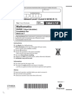 Mock Set 7 - 1MA1 - 1F - Question Paper