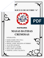 Masas Batidas Cremosas