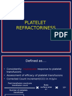 Platelet Refractoriness