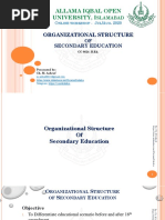 2 Organisational Structure of Secondary Education