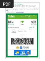 Boarding Pass Citilink