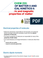 CHEM 255-Electric and Magnetic Properties