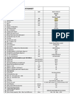 Diesel Engine Datasheet.