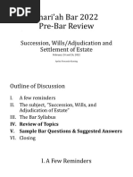 Shariah Bar Review Feb 2022 Succession EFK Part 2