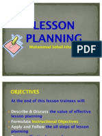 Lesson Planning by Muhammad Sohail Ishaque