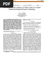 Investigation and Analysis of Wall Cracks in Cement Stabilized Rammed Earth Technology