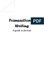 WRITING Transactional-Formats-Booklet