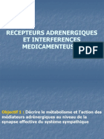 Récepteurs Adrénergiques Et Interférences Médicamenteuses.