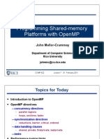 Programming Shared-Memory Platforms With Openmp: John Mellor-Crummey