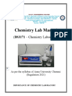 Chemistry Lab Manual