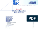 Science 10 9.4 The Lens Equation