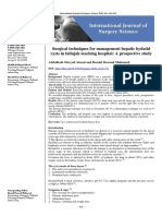 Surgical Techniques For Management Hepatic Hydatid Cysts in Fallujah Teaching Hospital: A Prospective Study