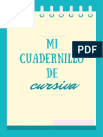 Cuadernillo de Cursiva