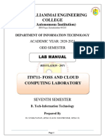 It8711 Foss and Cloud Computing Lab Manual