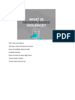 Gender Based Violence