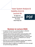 Unit 4 Lecture 05 Transient Stability Assesment With Isturbance Due To Mechanical Power Input