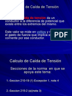 Calculo de Caida de Tension